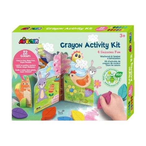 Kit de activitati cu creioane colorate - Distractie in 4 anotimpuri - imagine 11